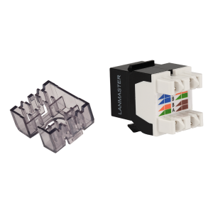 Модуль Keystone, RJ45, неэкранированный, кат.6A, без шторки, 180 градусов